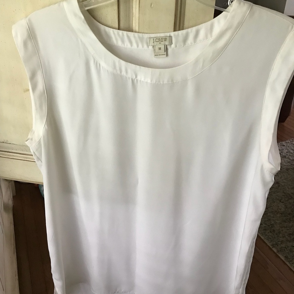 J Crew sleeveless blouse